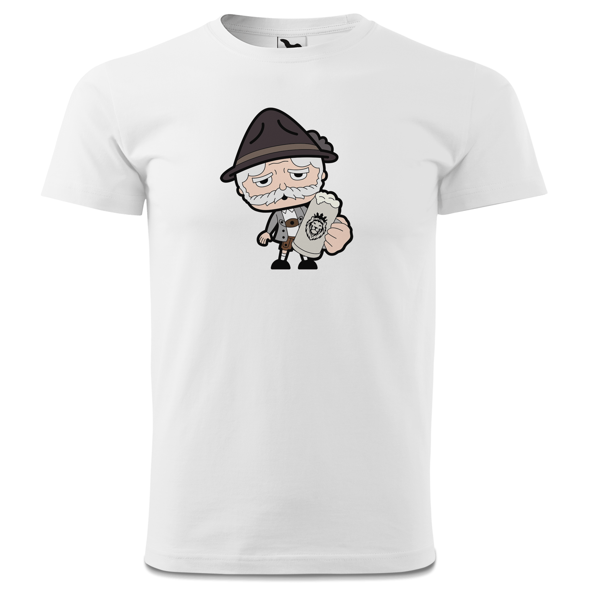 Da Oid Sinzer Bier T Shirt Herren Weiss Landl Front Da Oid Sinzer Bier T Shirt Herren Weiss Landl Front