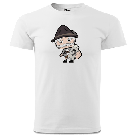 Da Oid Sinzer Bier T Shirt Herren Weiss Landl Front Da Oid Sinzer Bier T Shirt Herren Weiss Landl Front