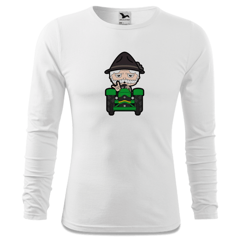 Da Oid Sinzer Bulldog Longsleeve Fitted Herren Weiss Hoehensteig Front Da Oid Sinzer Bulldog Longsleeve Fitted Herren Weiss Hoehensteig Front