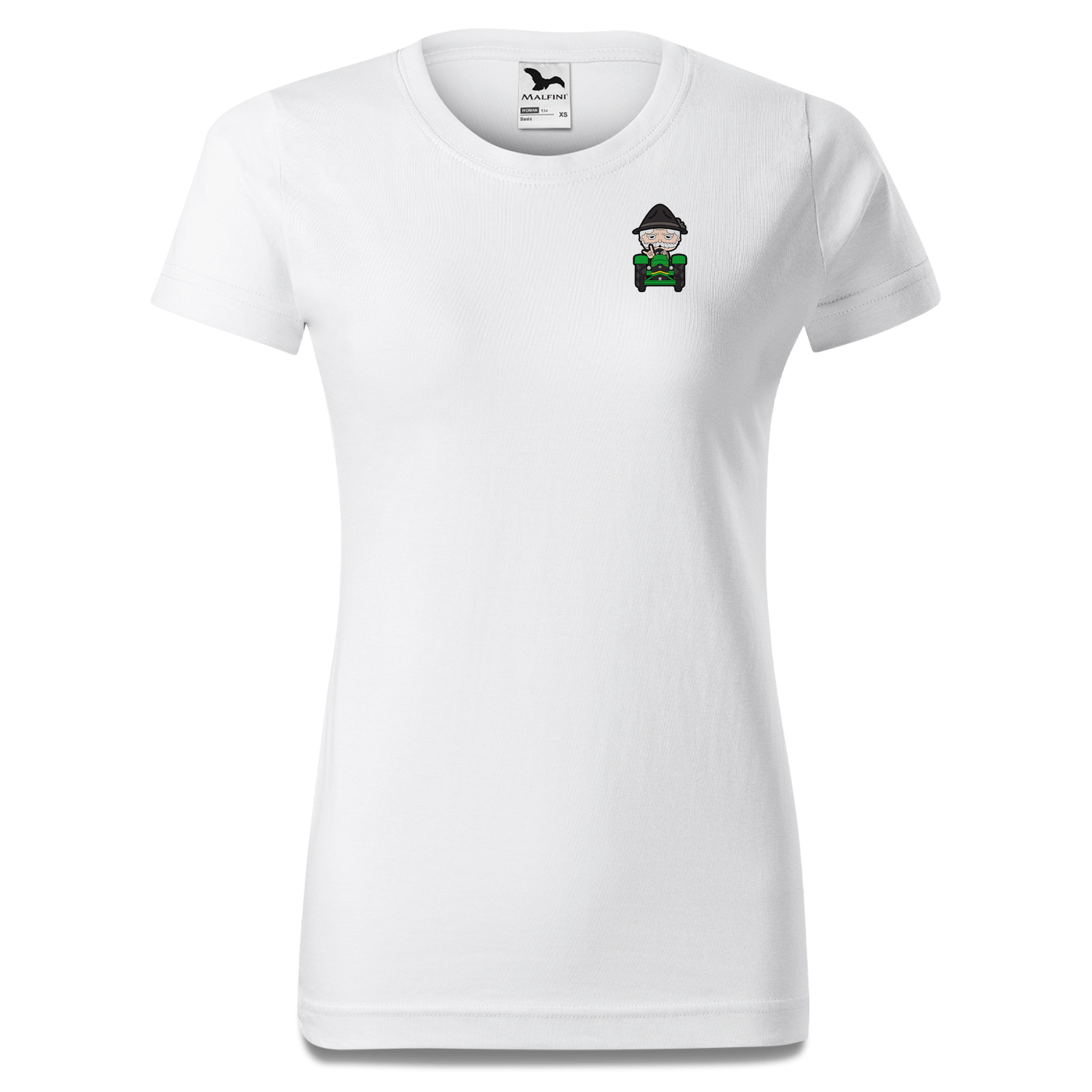 Da Oid Sinzer Bulldog T Shirt Damen Weiss Kragling Front Da Oid Sinzer Bulldog T Shirt Damen Weiss Kragling Front