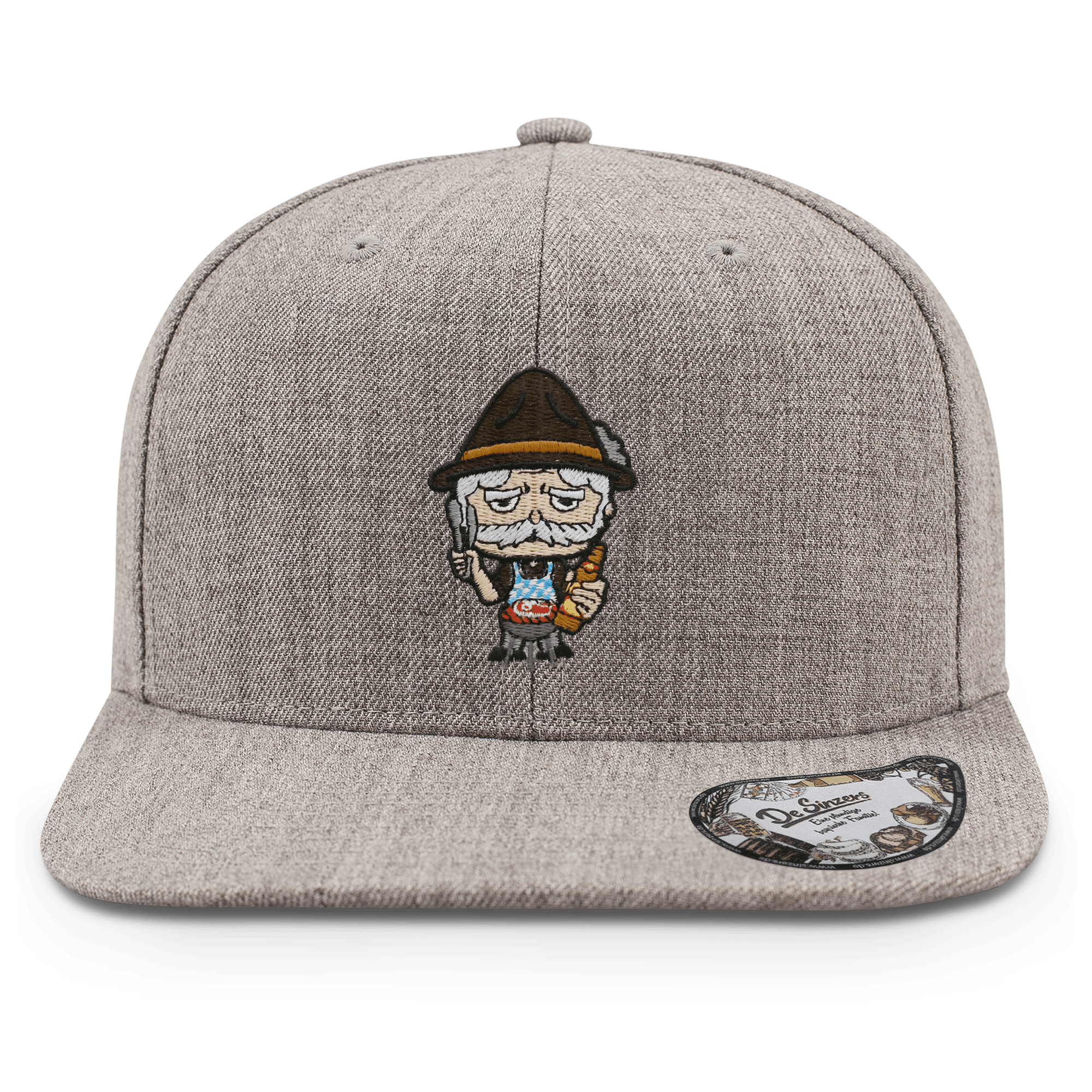 Da Oid Sinzer Griller Cap Kinder Grau Meliert Grasweg Front Da Oid Sinzer Griller Cap Kinder Grau Meliert Grasweg Front