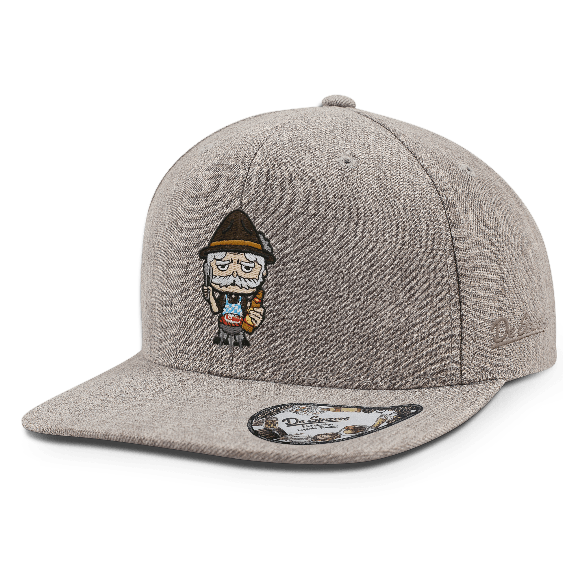 Da Oid Sinzer Griller Cap Kinder Grau Meliert Grasweg Oblique Da Oid Sinzer Griller Cap Kinder Grau Meliert Grasweg Oblique
