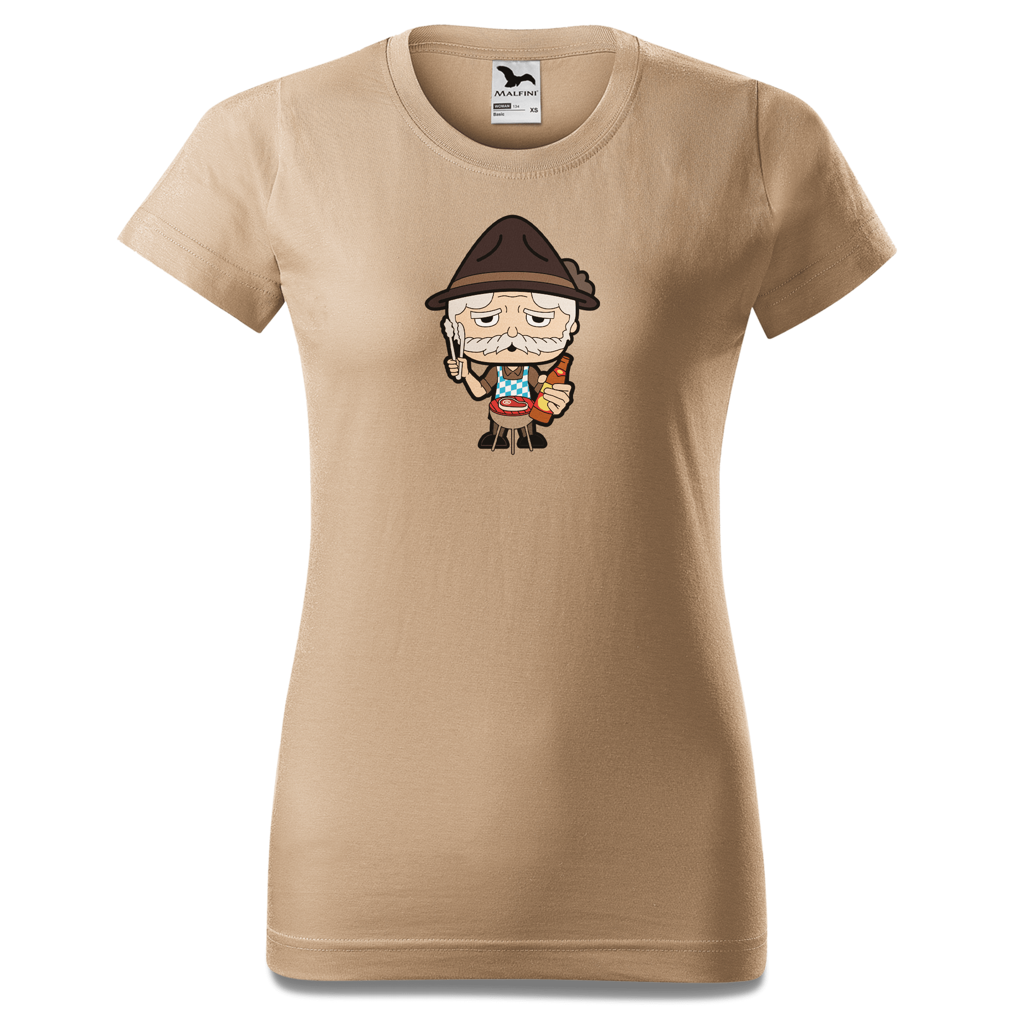 Da Oid Sinzer Griller T Shirt Damen Sand Entleiten Front Da Oid Sinzer Griller T Shirt Damen Sand Entleiten Front