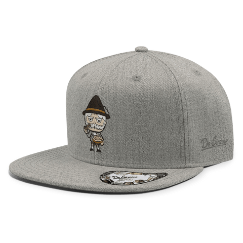 Da Oid Sinzer Leberkassemmel Cap Erwachsene Grau Meliert Sims Oblique Da Oid Sinzer Leberkassemmel Cap Erwachsene Grau Meliert Sims Oblique