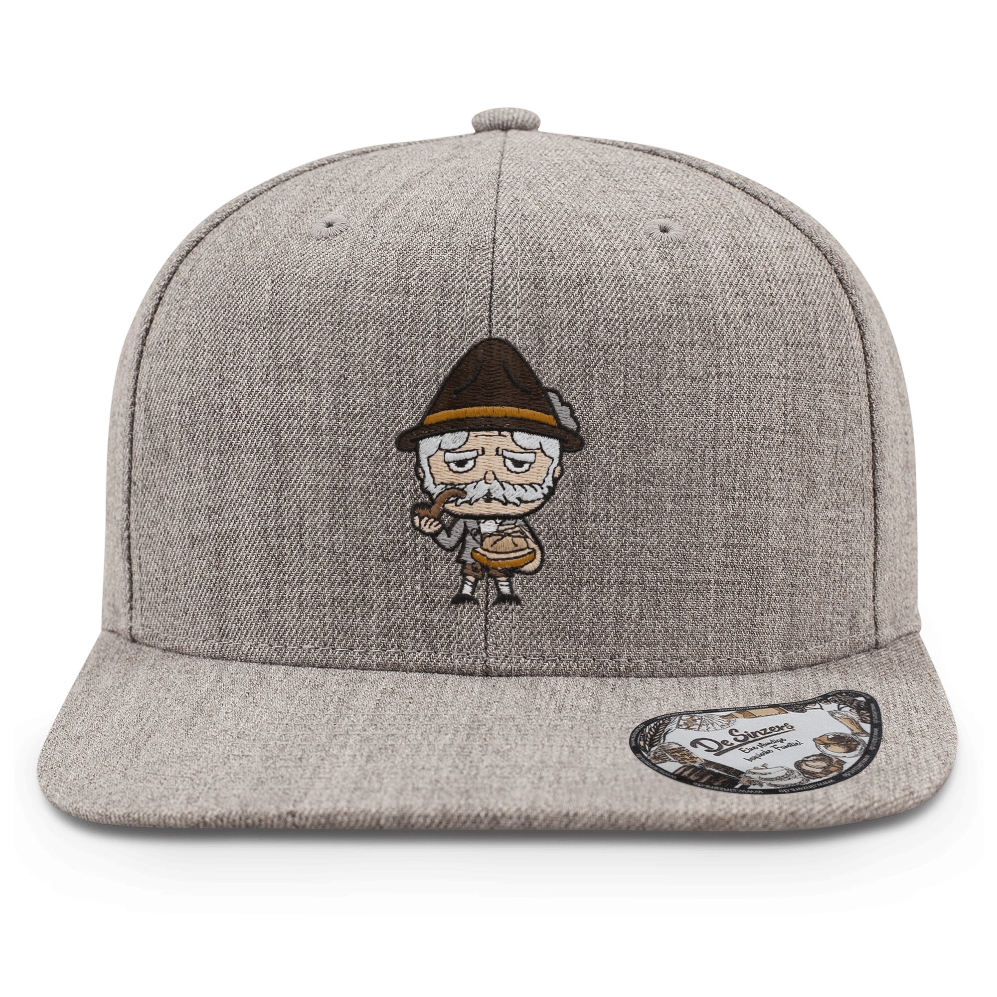 Da Oid Sinzer Leberkassemmel Cap Kinder Grau Meliert Grasweg Front Da Oid Sinzer Leberkassemmel Cap Kinder Grau Meliert Grasweg Front