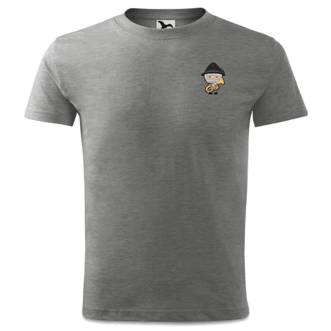 Da Oid Sinzer Musikinstrumente T Shirt Kinder Grau Meliert Holzweg Front Da Oid Sinzer Musikinstrumente T Shirt Kinder Grau Meliert Holzweg Front