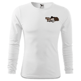 Da Oid Sinzer Pferdegespann Longsleeve Fitted Herren Weiss Kohlhaufmuehle Front