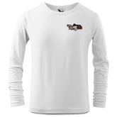 Da Oid Sinzer Pferdegespann Longsleeve Kinder Weiss Ziegelberg Front