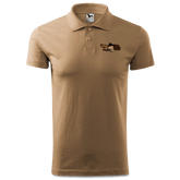 Da Oid Sinzer Pferdegespann Polo Shirt Herren Sand Leonhardspfunzen Front