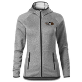 Da Oid Sinzer Pferdegespann Stretch Fleece Damen Grau Meliert Krottenhausmuehle Front