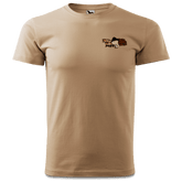 Da Oid Sinzer Pferdegespann T Shirt Herren Sand Innleiten Front