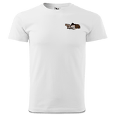 Da Oid Sinzer Pferdegespann T Shirt Herren Weiss Landlmuehle Front