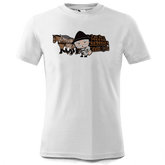 Da Oid Sinzer Pferdegespann T Shirt Kinder Weiss Seilbahnweg Front