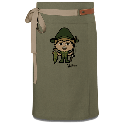 Da Jung Sinzer Angler Schuerze Vorbinder Gruen Langhausen Front