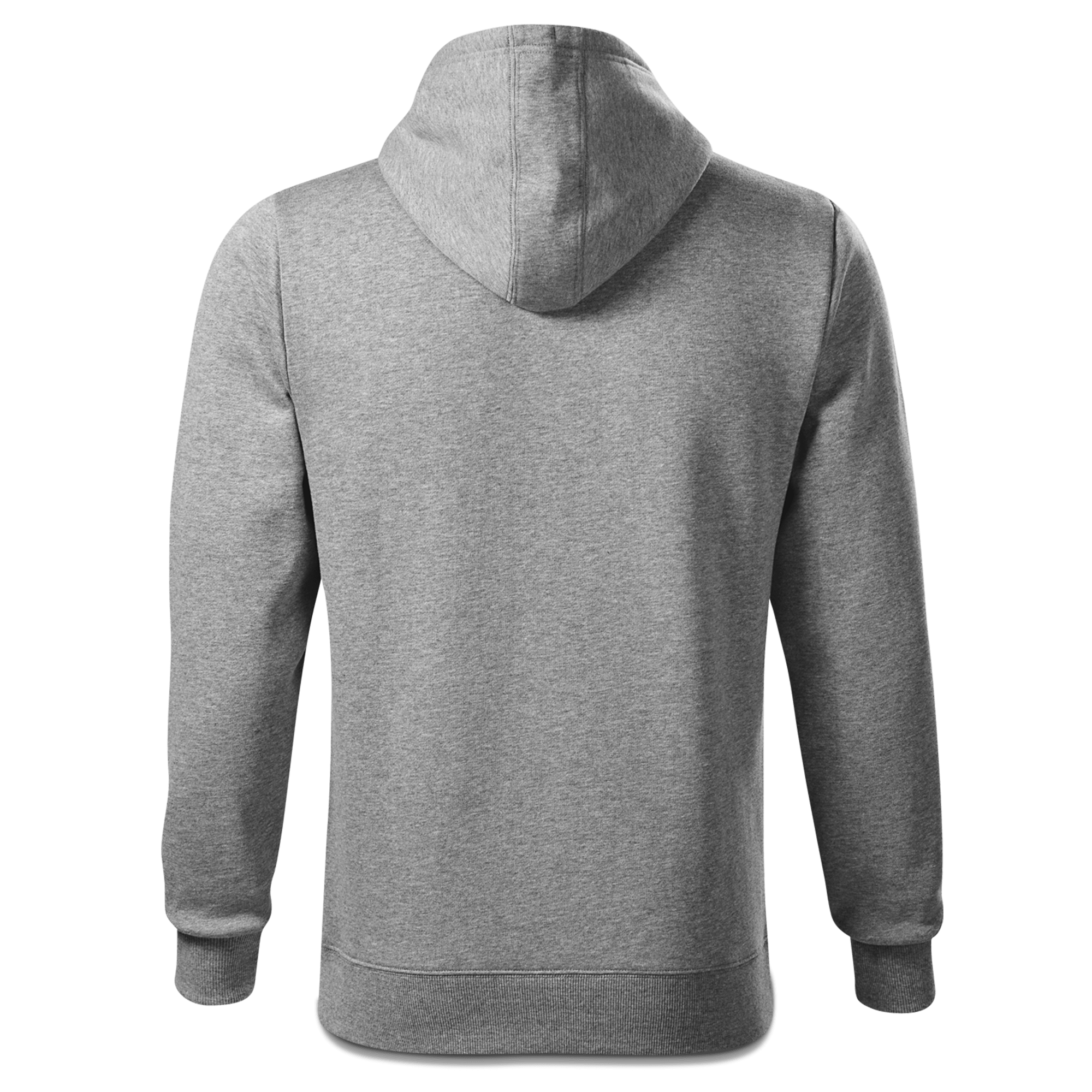 Da Jung Sinzer Angler Sweatshirt Hoody Herren Grau Meliert Puster Back