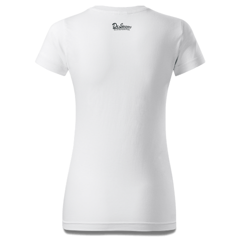 Da Jung Sinzer Angler T Shirt Damen Weiss Gehering Back