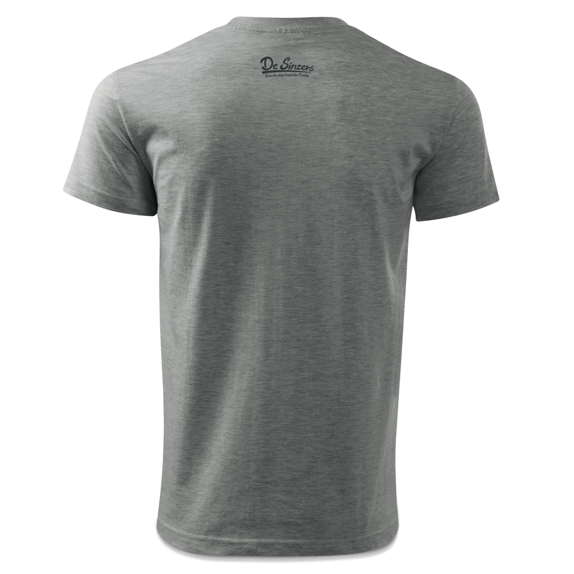 Da Jung Sinzer Angler T Shirt Herren Grau Meliert Hofau Back