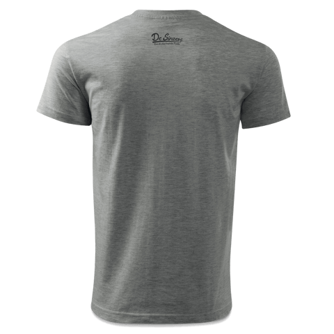 Da Jung Sinzer Angler T Shirt Herren Grau Meliert Hofau Back