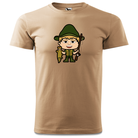 Da Jung Sinzer Angler T Shirt Herren Sand Hofmuehle Front