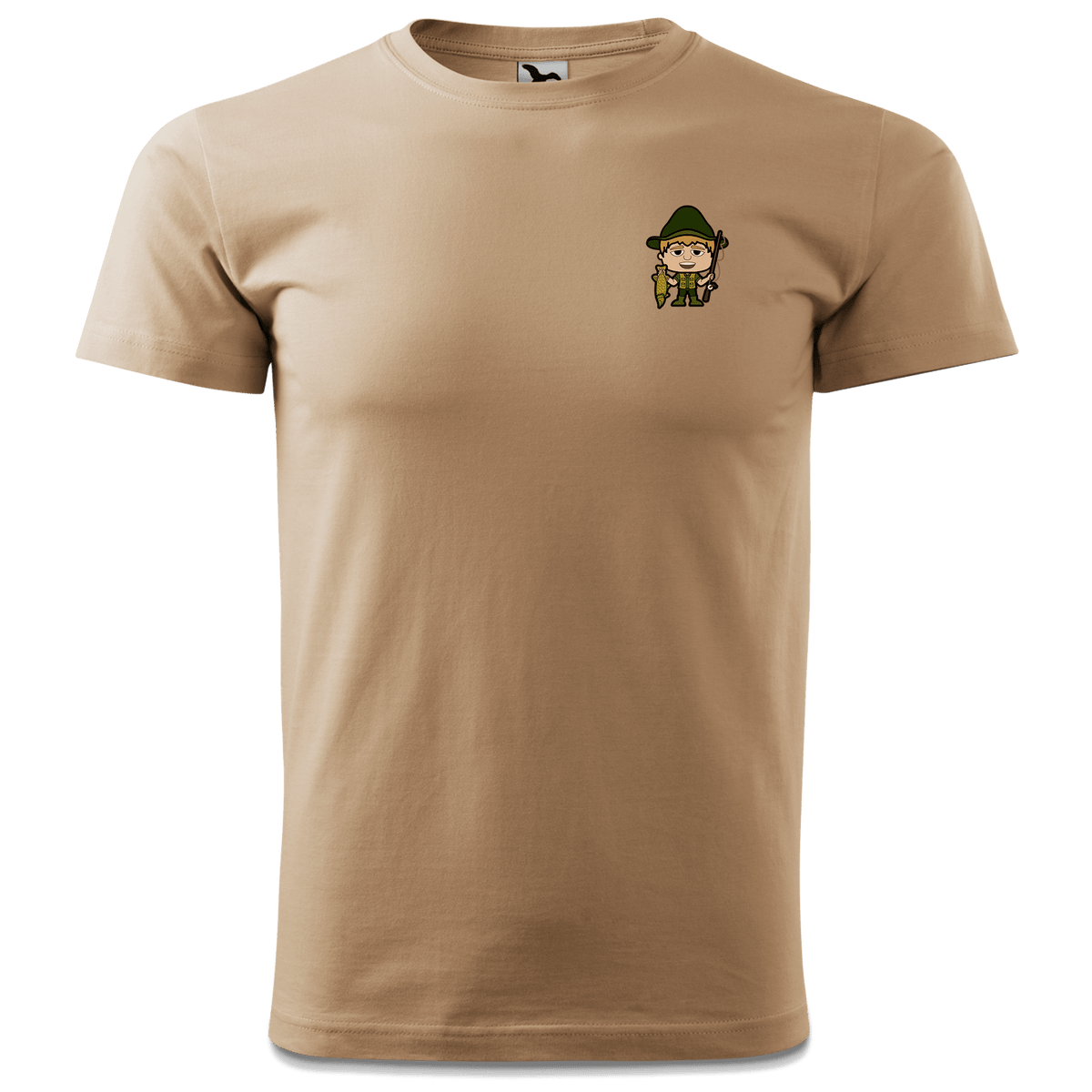 Da Jung Sinzer Angler T Shirt Herren Sand Innleiten Front