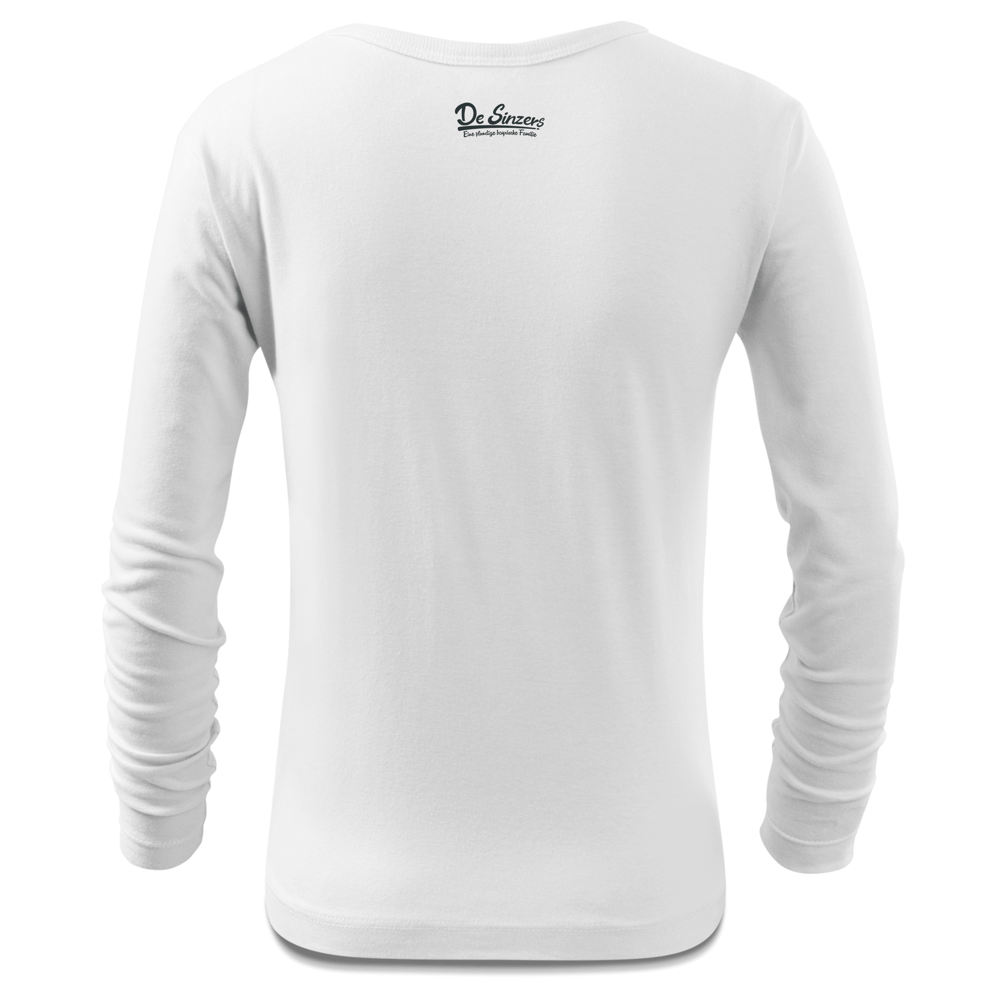 Da Jung Sinzer Baggerfahrer Longsleeve Kinder Weiss Ziegelberg Back