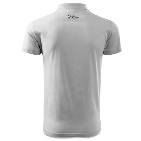 Da Jung Sinzer Baggerfahrer Polo Shirt Herren Weiss Murnau Back