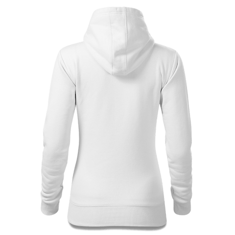 Da Jung Sinzer Baggerfahrer Sweatshirt Hoody Damen Weiss Graben Back