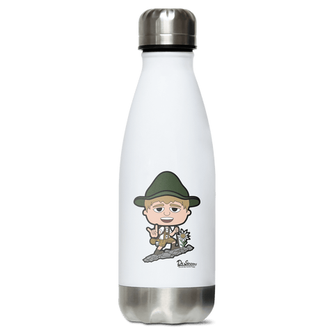 Da Jung Sinzer Bergsteiger Edelstahl Thermoflasche 350ml Weiss Silber Kreuzspitze Front