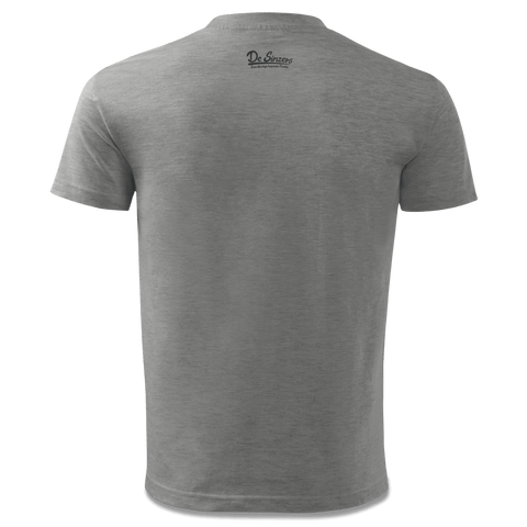 Da Jung Sinzer Bergsteiger T Shirt Kinder Grau Meliert Finkenweg Back