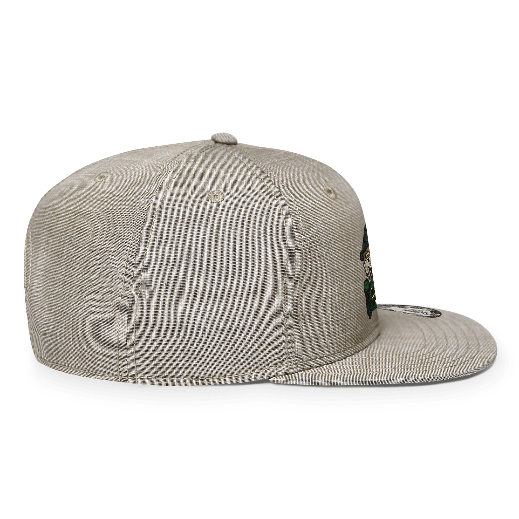 Da Jung Sinzer Bulldog Cap Erwachsene Beige Meliert Eitzing Side B