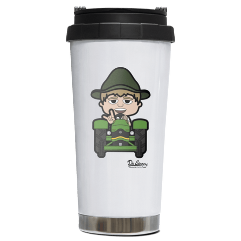 Da Jung Sinzer Bulldog Edelstahl Trinkbecher To Go 470ml Weiss Wildbarren Front
