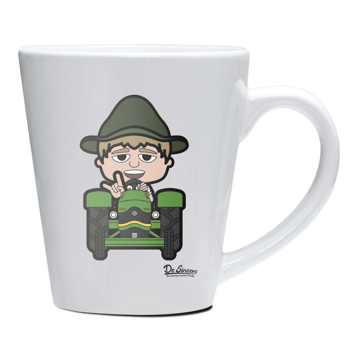 Da Jung Sinzer Bulldog Keramik Kaffeetasse 200ml Weiss Herzogstand Front