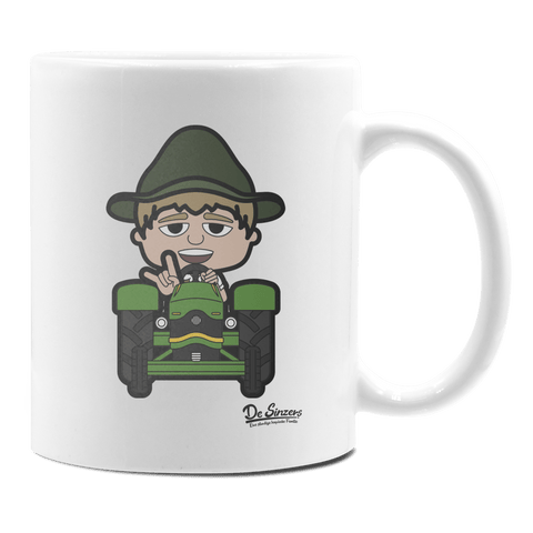 Da Jung Sinzer Bulldog Keramik Kaffeetasse 330ml Weiss Rampoldplatte Front