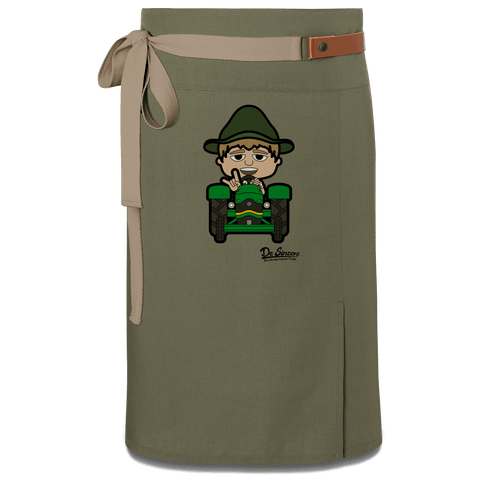 Da Jung Sinzer Bulldog Schuerze Vorbinder Gruen Langhausen Front
