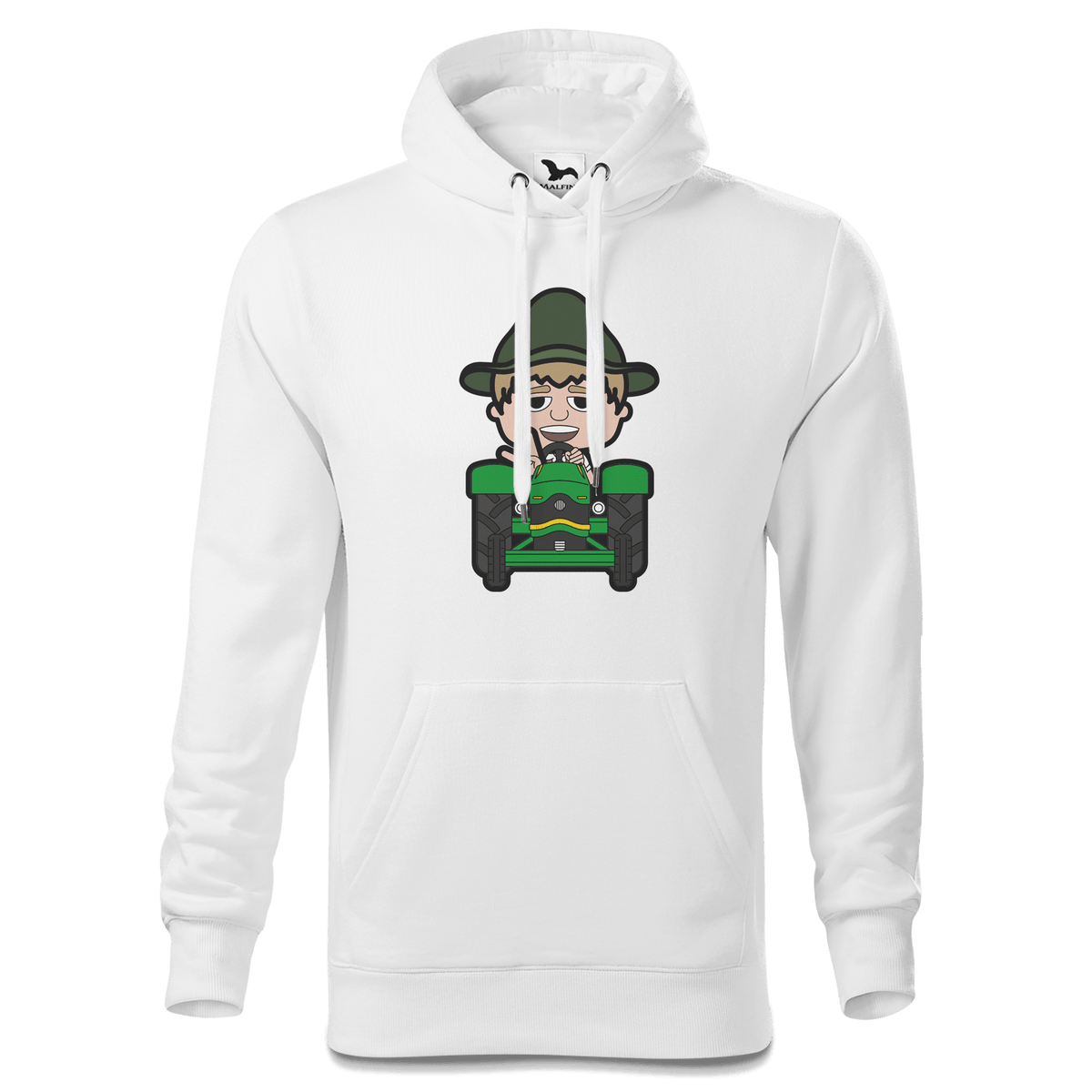 Da Jung Sinzer Bulldog Sweatshirt Hoody Herren Weiss Reikering Front