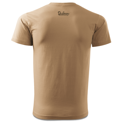 Da Jung Sinzer Bulldog T Shirt Herren Sand Innleiten Back