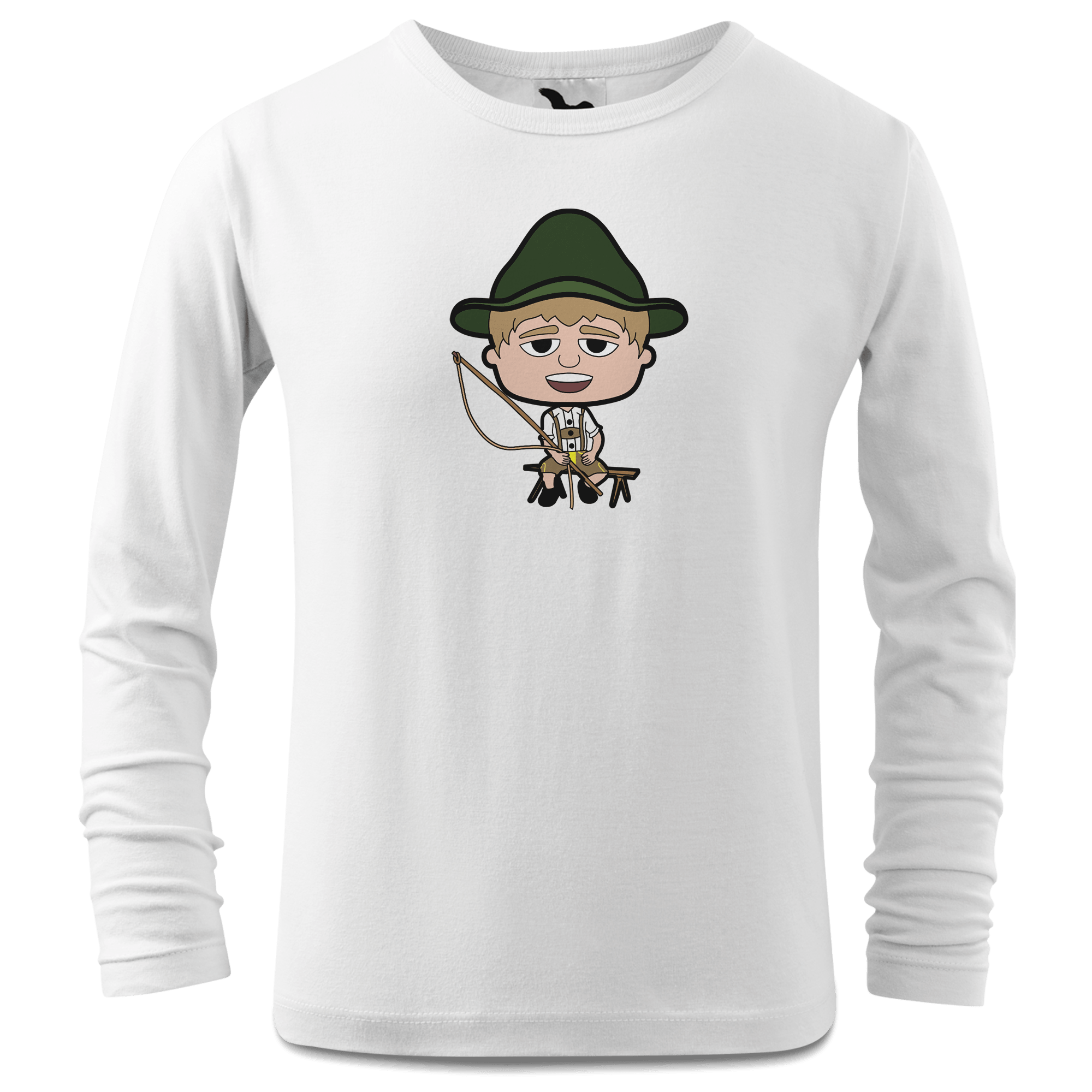 Da Jung Sinzer Goasslschnoizer Longsleeve Kinder Weiss Westerndorf Front