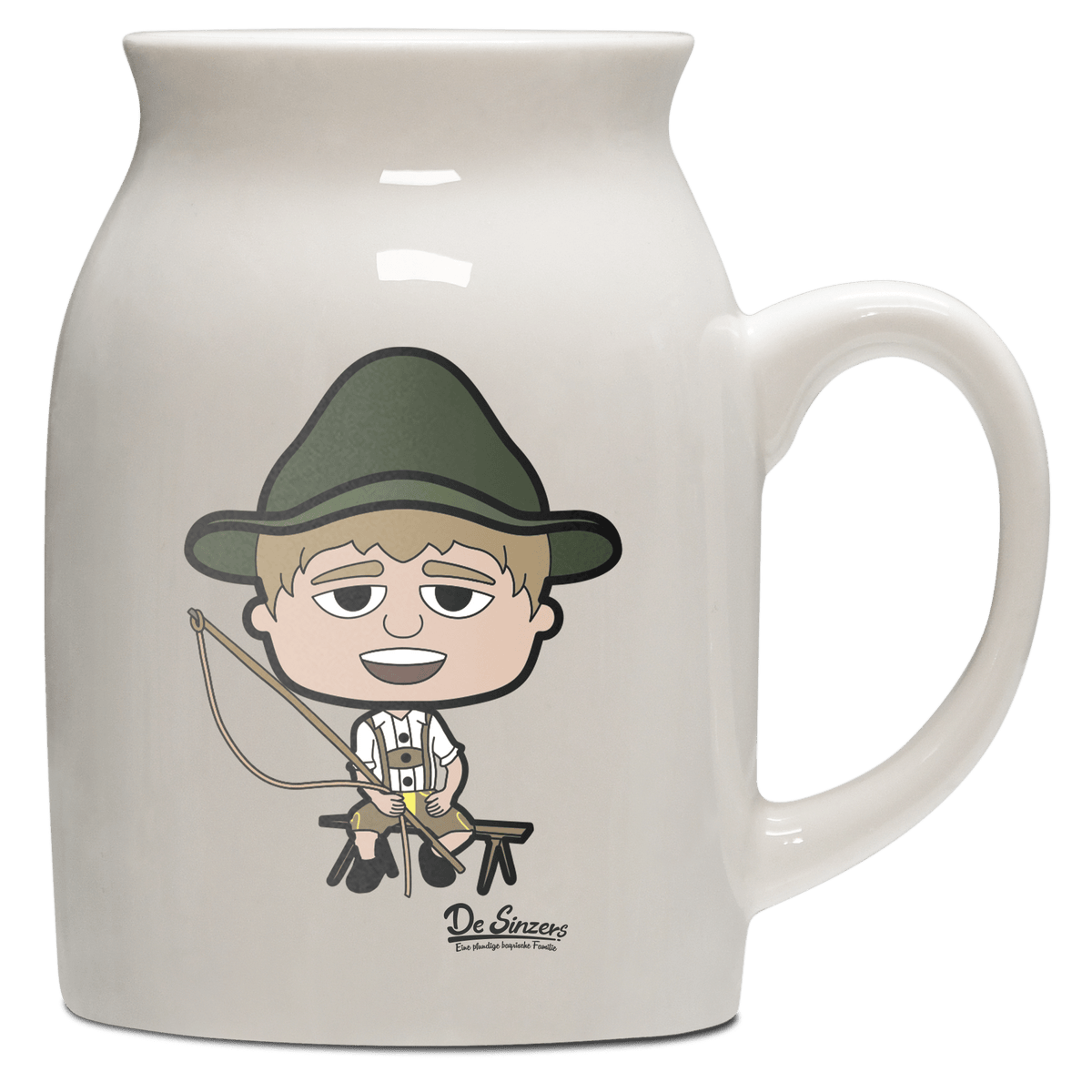Da Jung Sinzer Goaßlschnoizer Milchkaennchen 320ml Altweiss Benediktenwand Front
