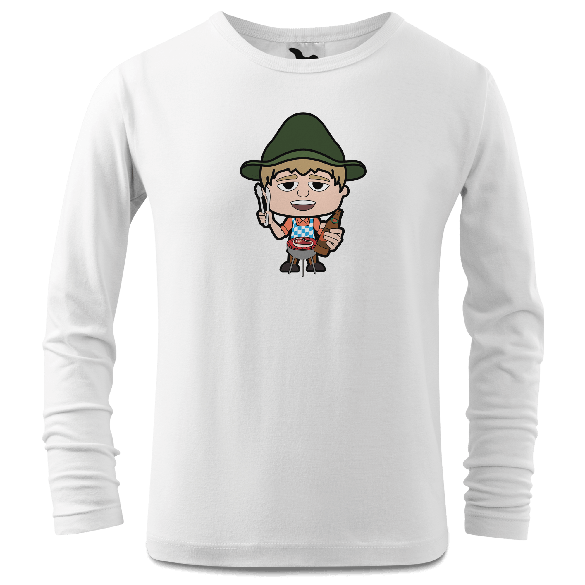 Da Jung Sinzer Griller Longsleeve Kinder Weiss Westerndorf Front