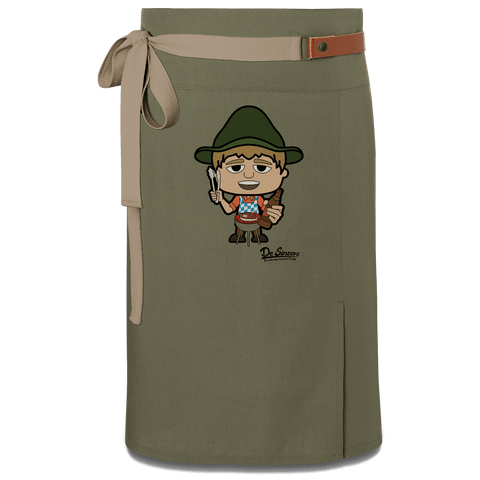 Da Jung Sinzer Griller Schuerze Vorbinder Gruen Langhausen Front