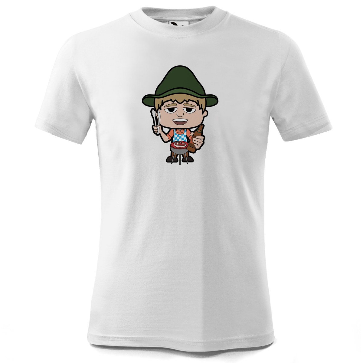 Da Jung Sinzer Griller T Shirt Kinder Weiss Seilbahnweg Front