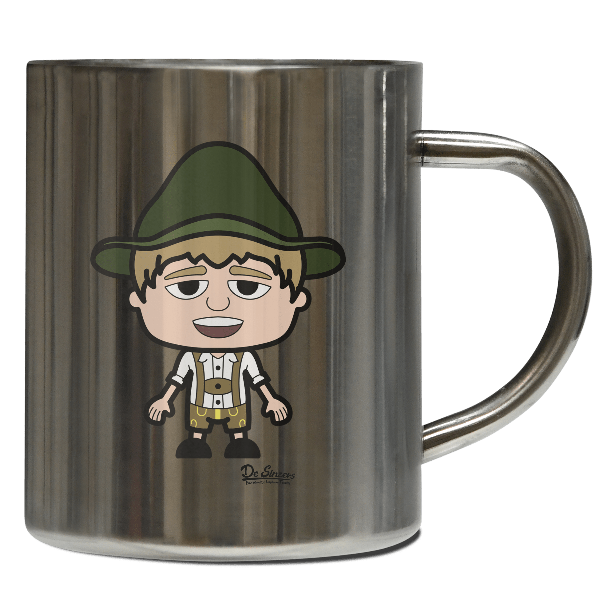 Da Jung Sinzer Grundfiguren Edelstahl Kaffeetasse 400ml Grosser Arber Front