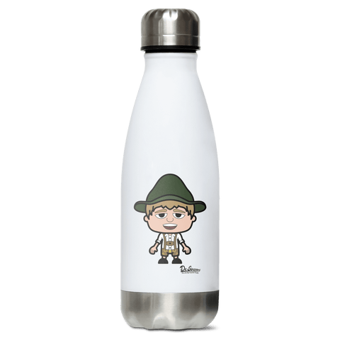 Da Jung Sinzer Grundfiguren Edelstahl Thermoflasche 350ml Weiss Silber Kreuzspitze Front