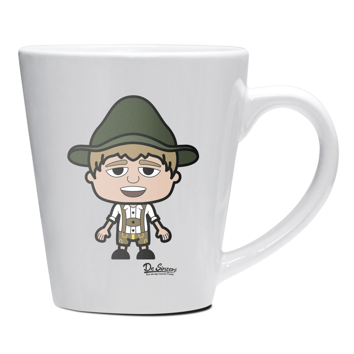 Da Jung Sinzer Grundfiguren Keramik Kaffeetasse 200ml Weiss Herzogstand Front