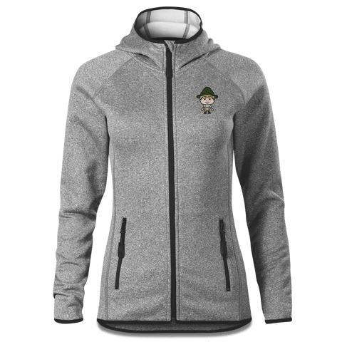 Da Jung Sinzer Grundfiguren Stretch Fleece Damen Grau Meliert Krottenhausmuehle Front