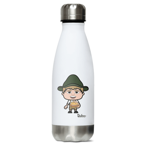 Da Jung Sinzer Leberkassemmel Edelstahl Thermoflasche 350ml Weiss Silber Kreuzspitze Front