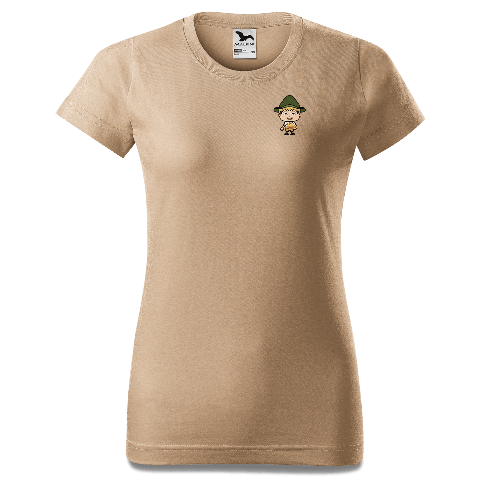 Da Jung Sinzer Leberkassemmel T Shirt Damen Sand Fussen Front