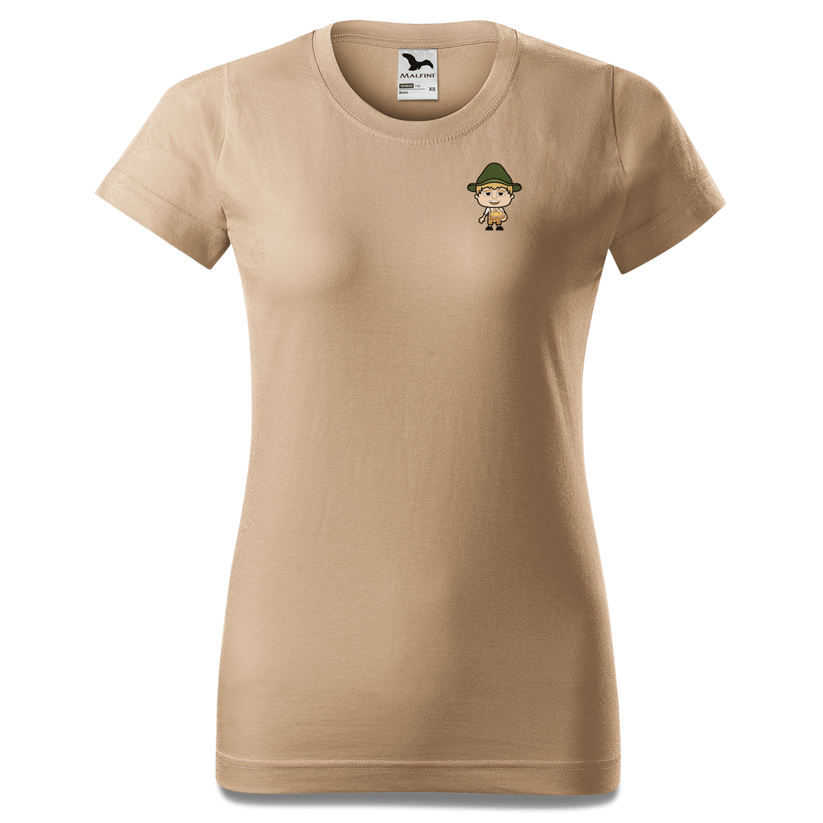 Da Jung Sinzer Leberkassemmel T Shirt Damen Sand Fussen Front