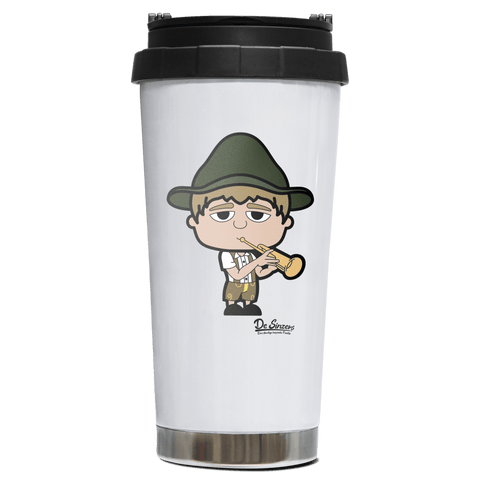 Da Jung Sinzer Musikinstrumente Edelstahl Trinkbecher To Go 470ml Weiss Wildbarren Front