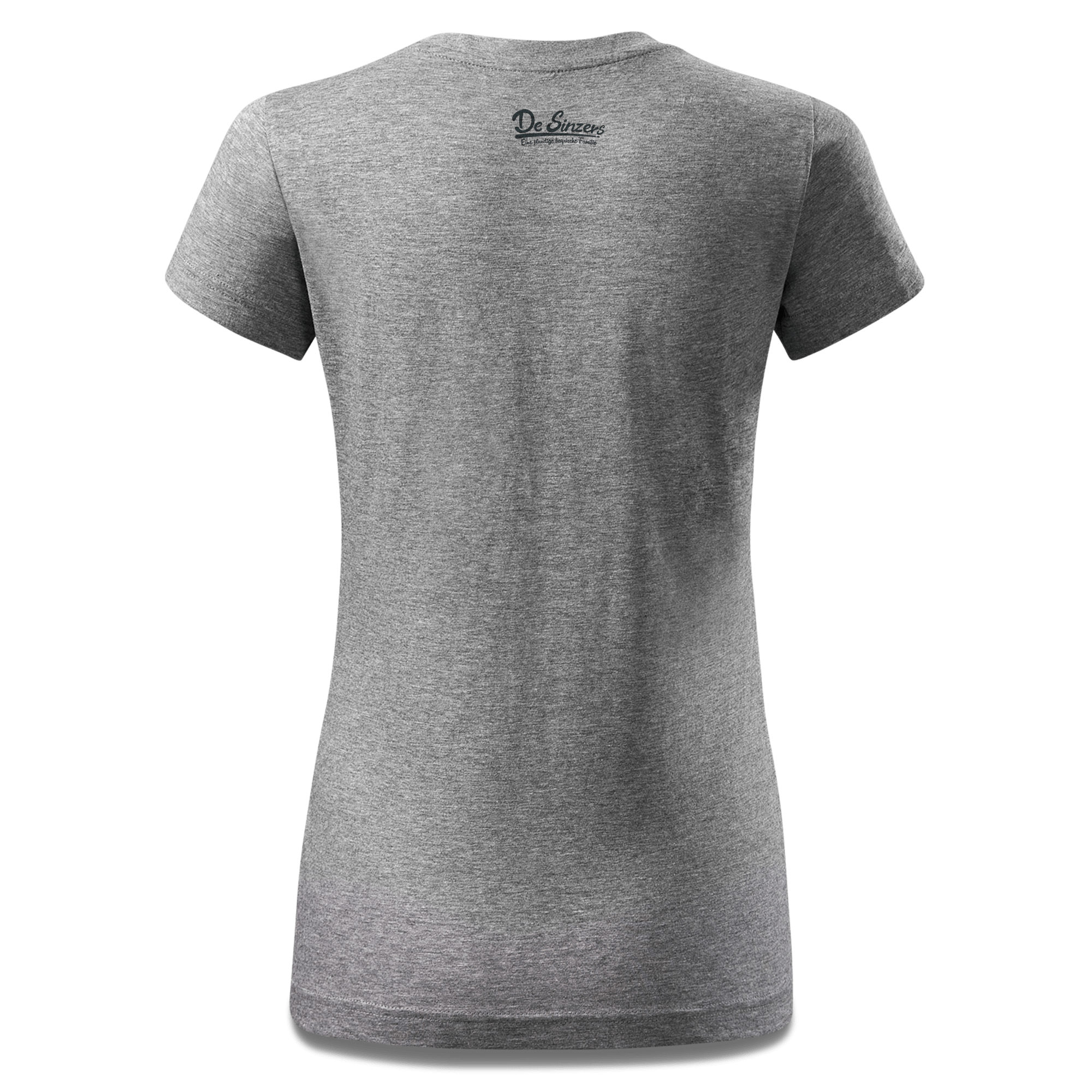 Da Jung Sinzer Pferdegespann T Shirt Damen Grau Meliert Eichbichl Back